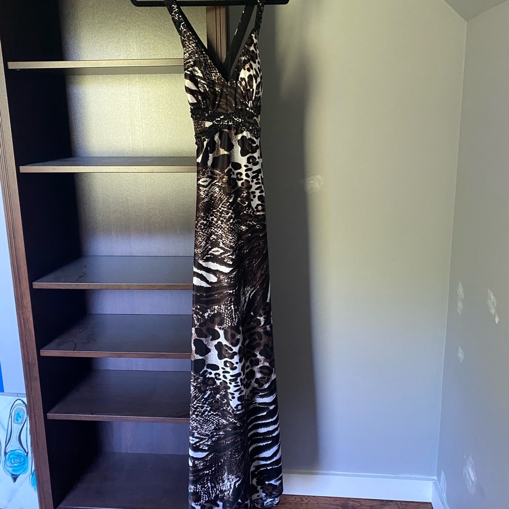 Le Chateau | Backless Floor Length Gown